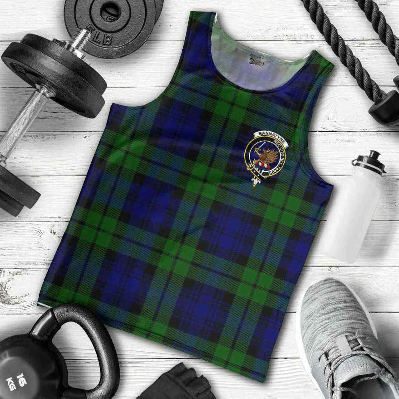 Bannatyne Tartan Crest Men Tank Top