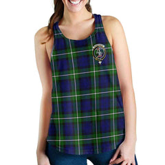 Bannerman Tartan Crest Women Racerback Tank