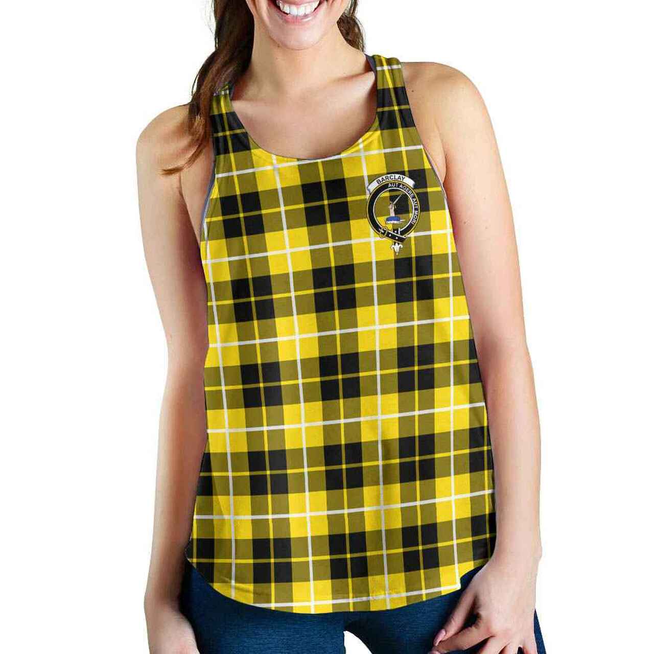 Barclay Tartan Crest Women Racerback Tank
