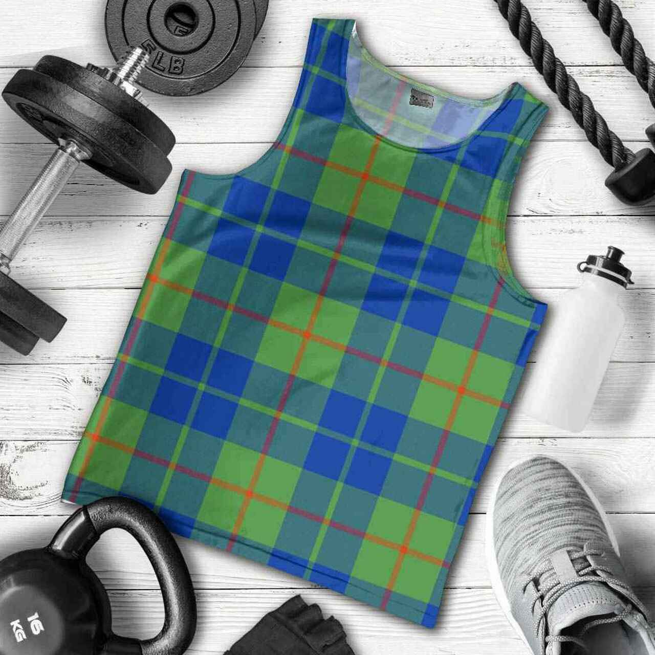 Barclay Hunting Ancient Tartan Plaid Men Tank Top