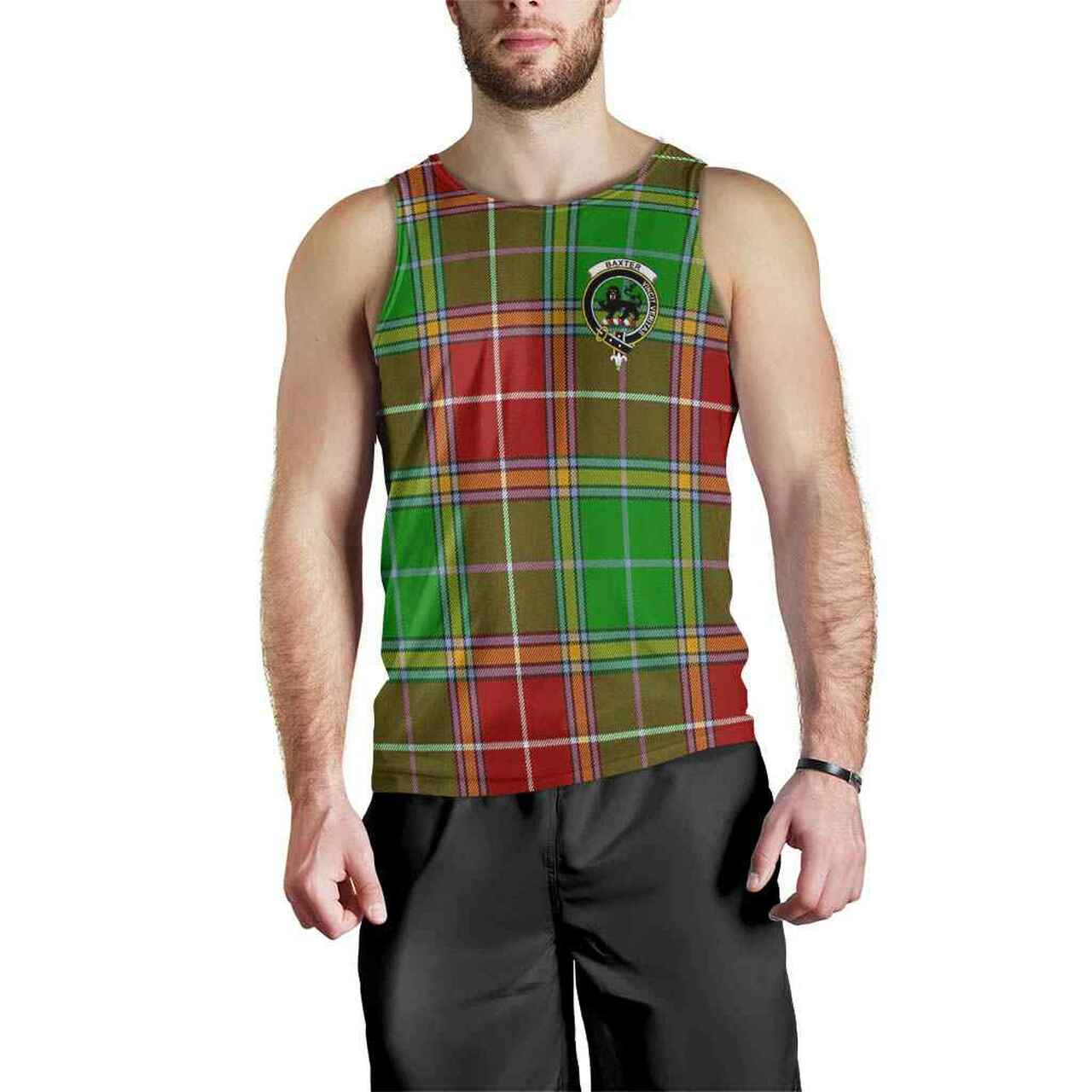 Baxter Tartan Crest Men Tank Top
