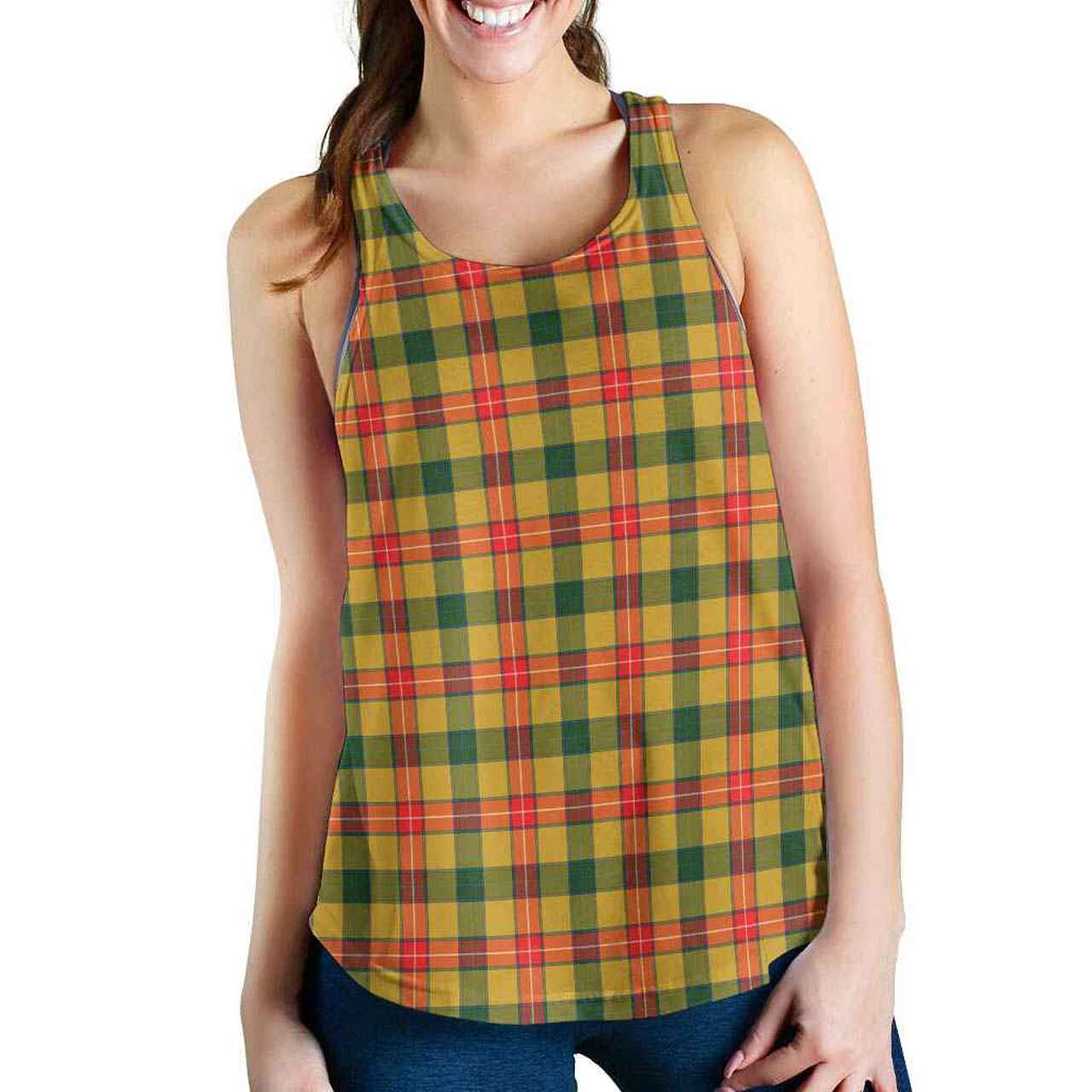 Baxter Tartan Plaid Women Racerback Tank