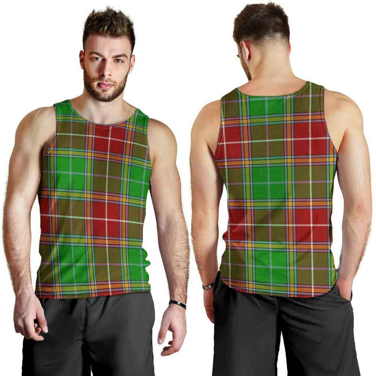 Baxter Modern Tartan Plaid Men Tank Top