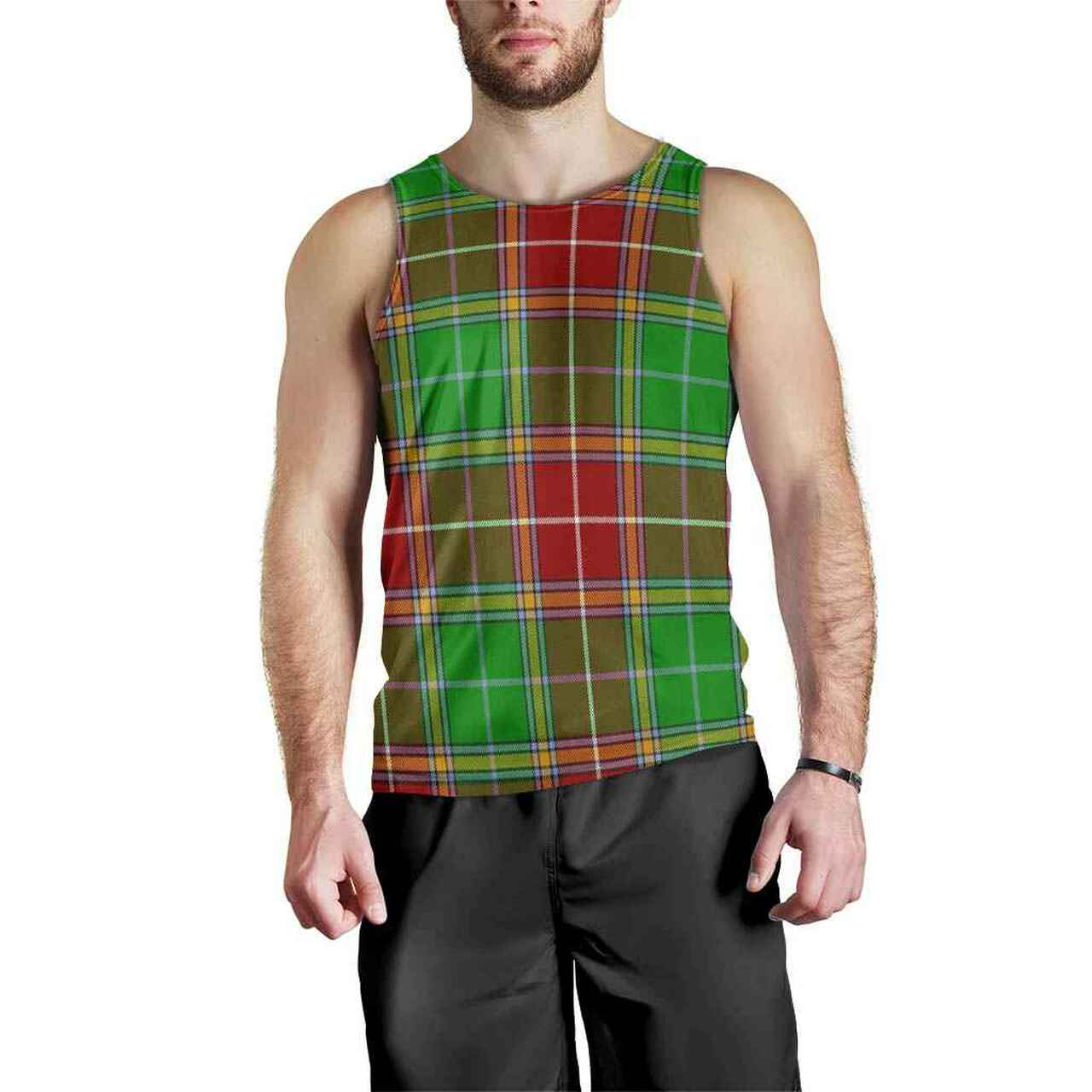 Baxter Modern Tartan Plaid Men Tank Top