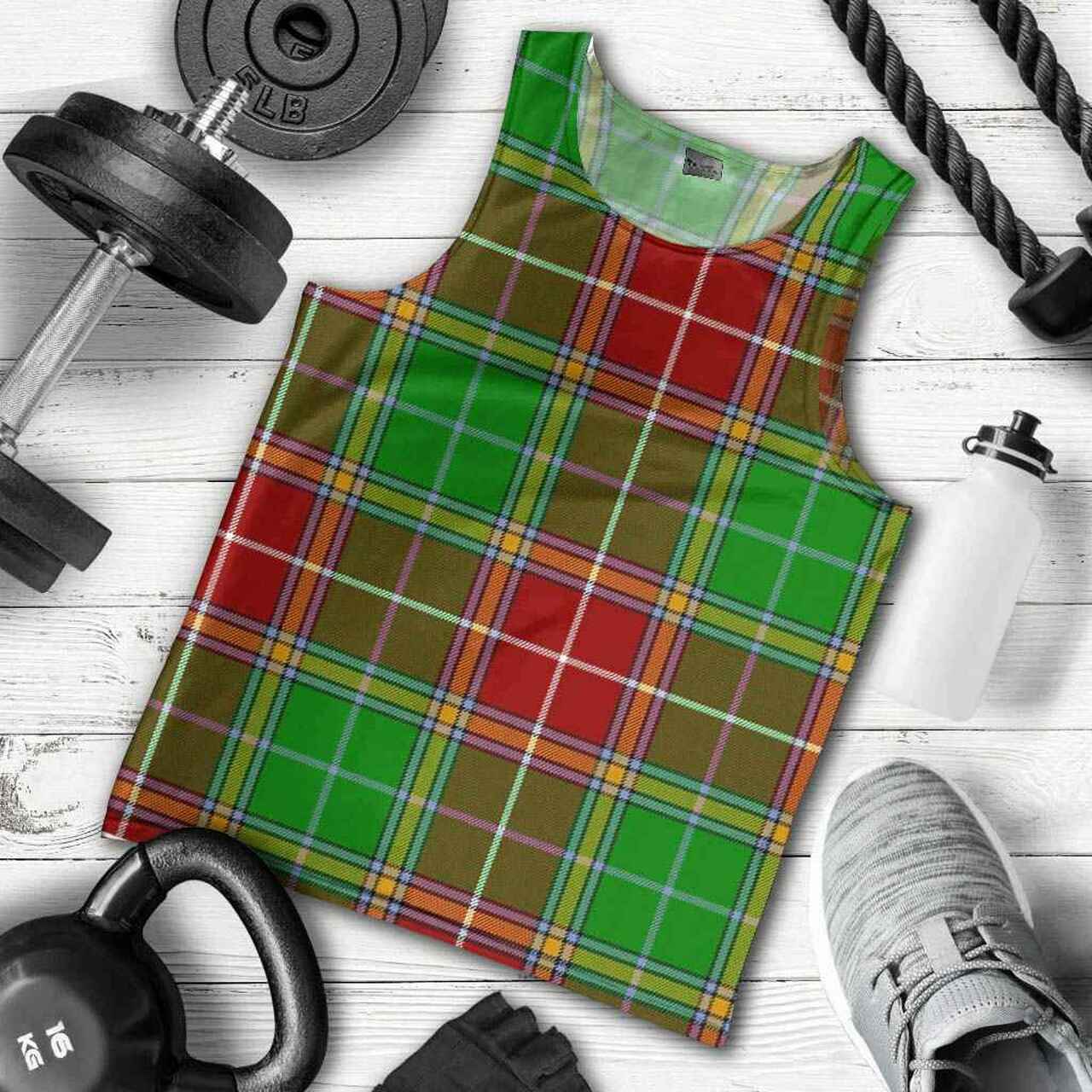 Baxter Modern Tartan Plaid Men Tank Top