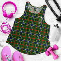 Bisset Tartan Crest Women Racerback Tank