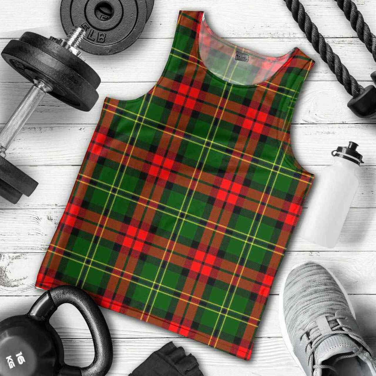Blackstock Tartan Plaid Men Tank Top