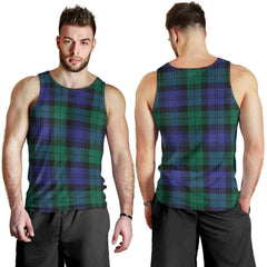 Blackwatch Modern Tartan Plaid Men Tank Top