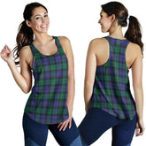 Blackwatch Modern Tartan Plaid Women Racerback Tank