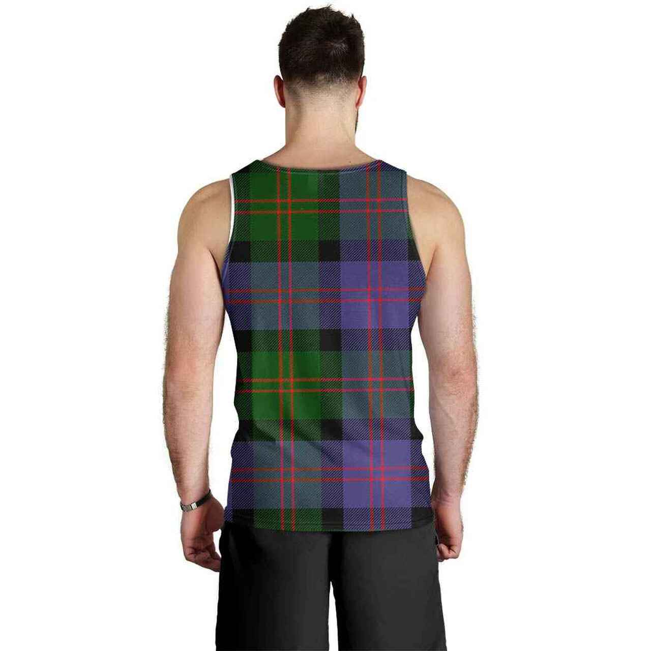 Blair Tartan Crest Men Tank Top