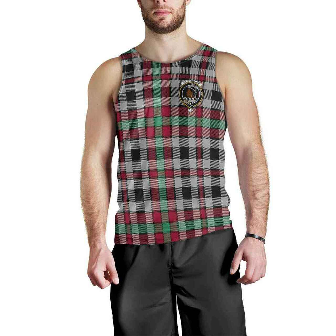 Borthwick Tartan Crest Men Tank Top