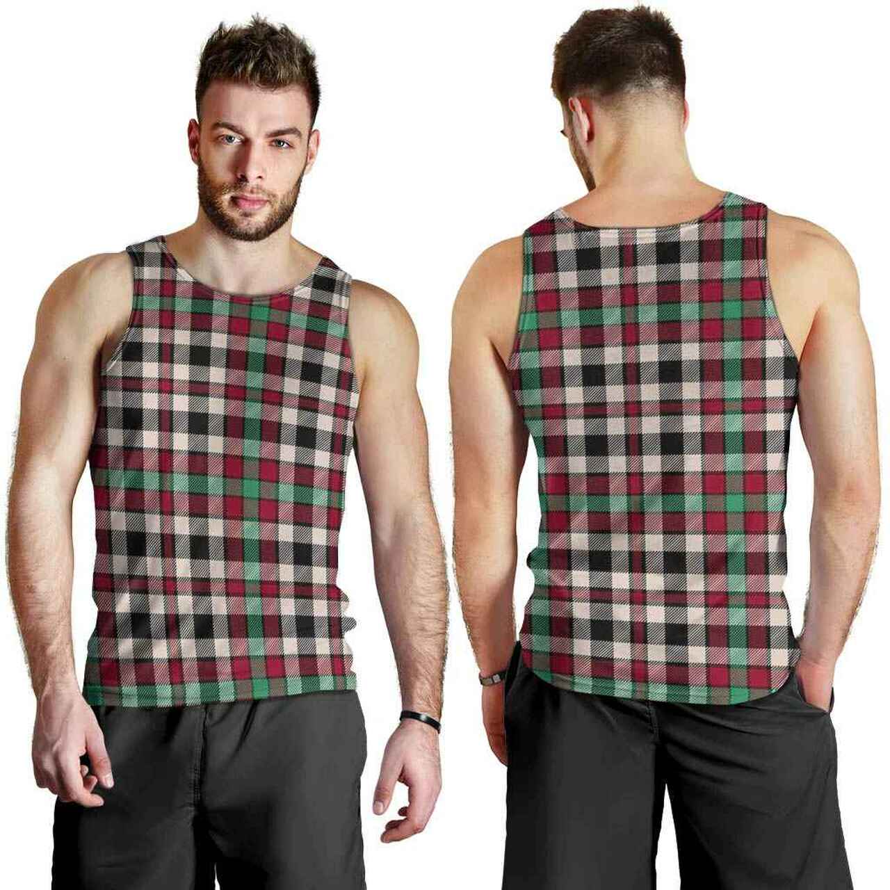 Borthwick Dress Ancient Tartan Plaid Men Tank Top