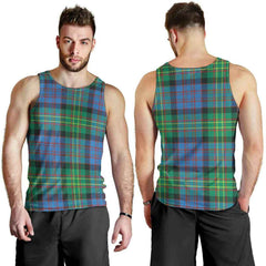 Bowie Ancient Tartan Plaid Men Tank Top