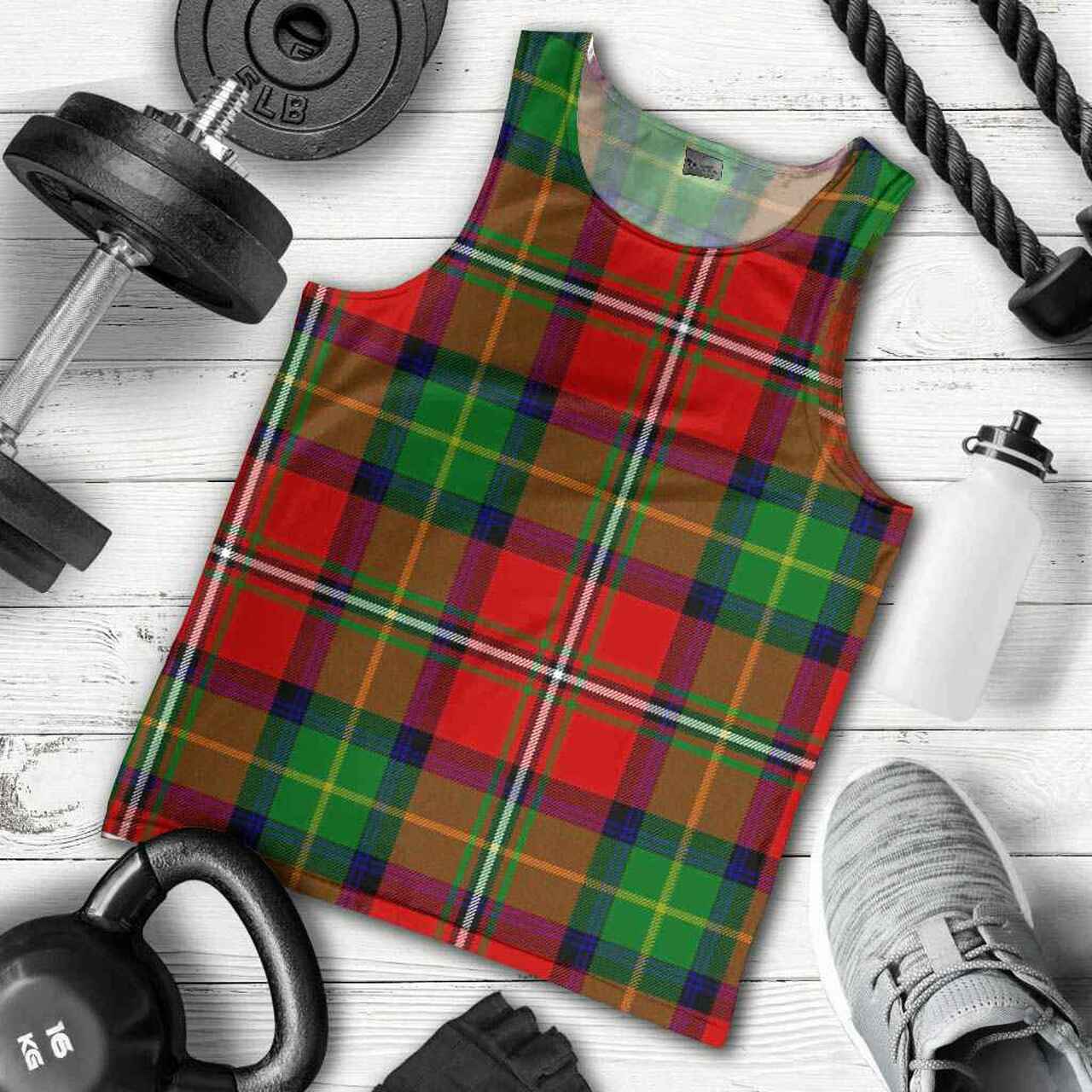 Boyd Modern Tartan Plaid Men Tank Top