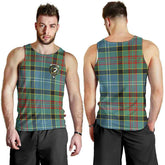 Brisbane Tartan Crest Men Tank Top