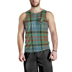Brisbane Tartan Crest Men Tank Top