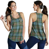 Brisbane Tartan Crest Women Racerback Tank