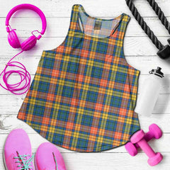 Buchanan Ancient Tartan Plaid Women Racerback Tank