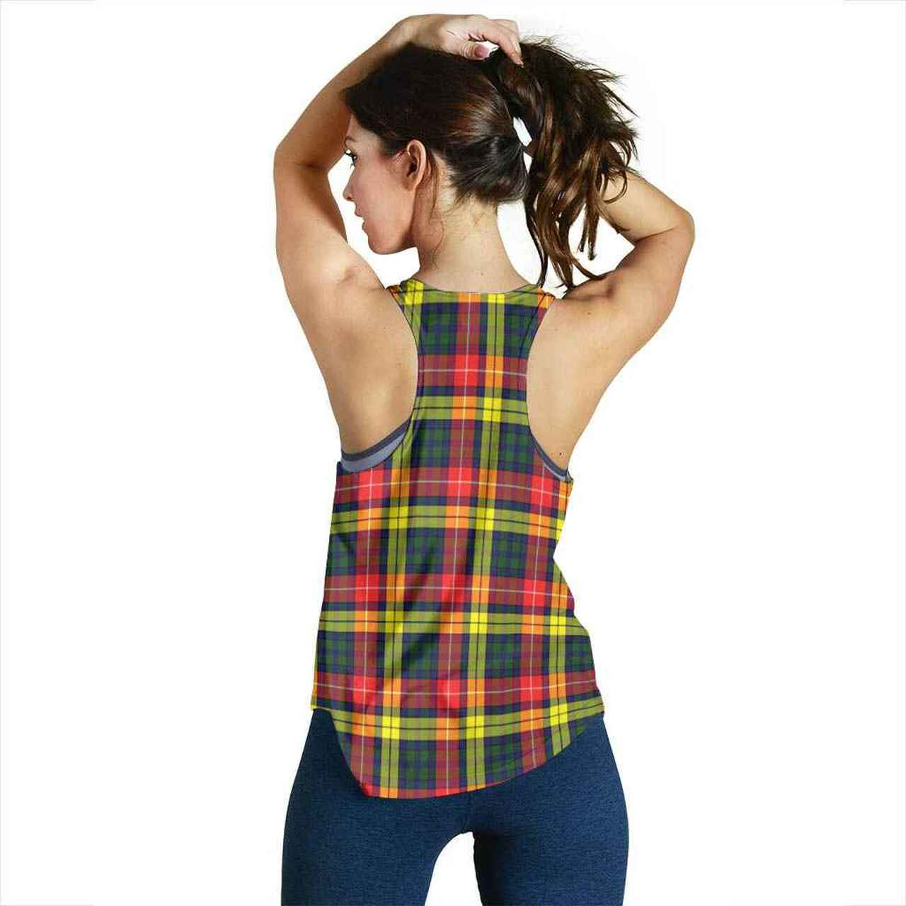 Buchanan Tartan Crest Women Racerback Tank