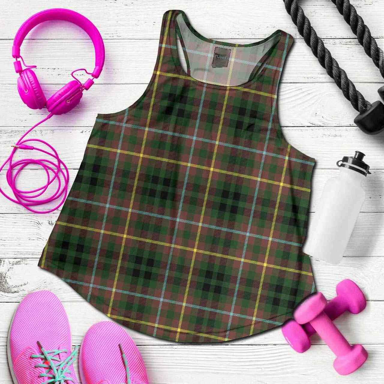 Buchanan Hunting Tartan Plaid Women Racerback Tank