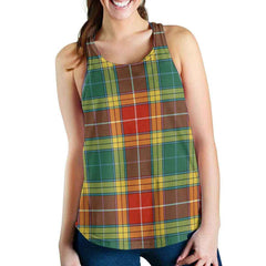 Buchanan Old Sett Tartan Plaid Women Racerback Tank