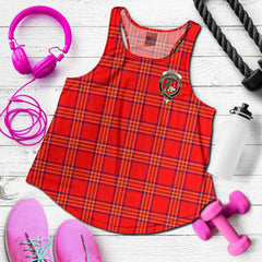 Burnett Tartan Crest Women Racerback Tank
