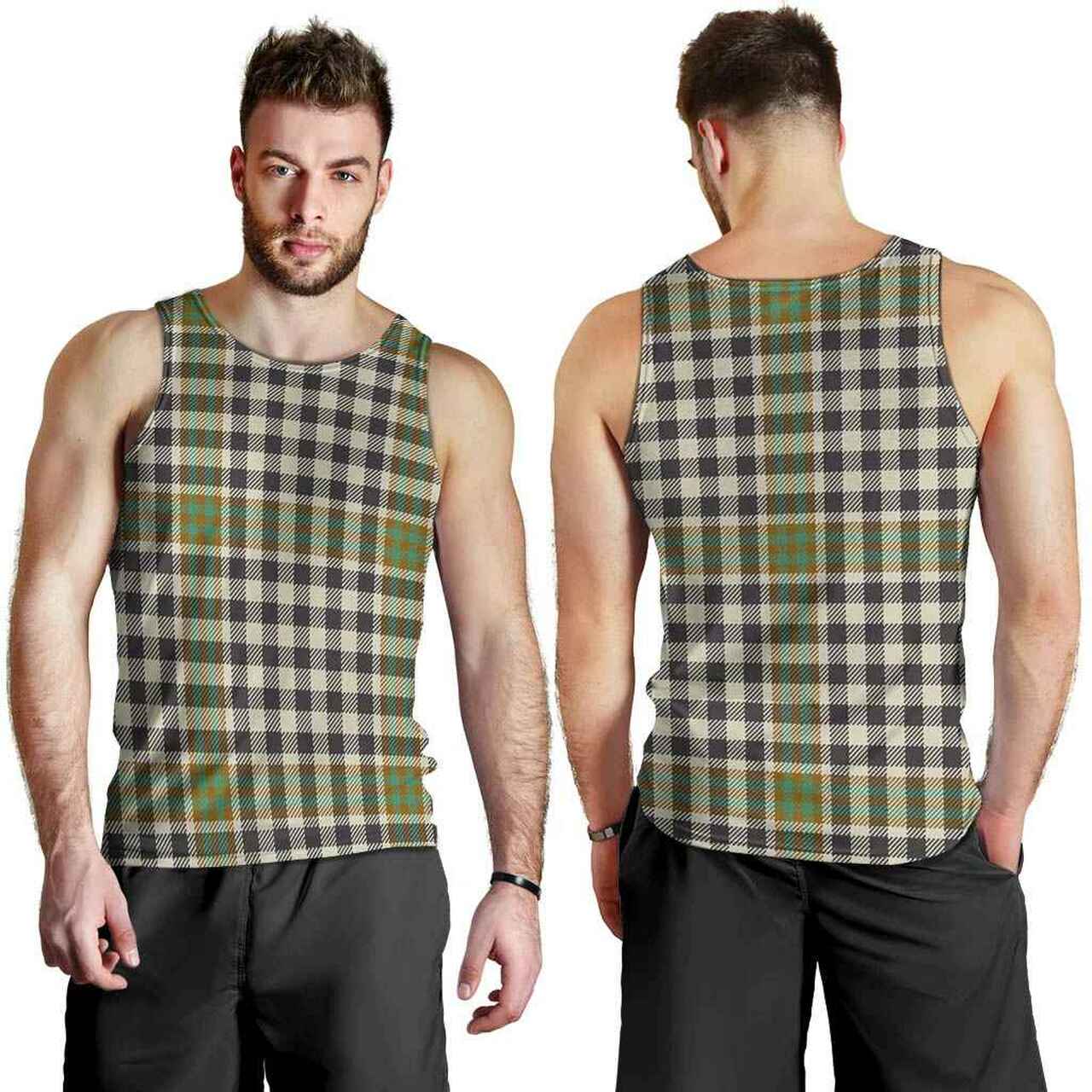 Burns Check Tartan Plaid Men Tank Top