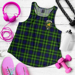 Campbell of Cawdor Tartan Crest Women Racerback Tank