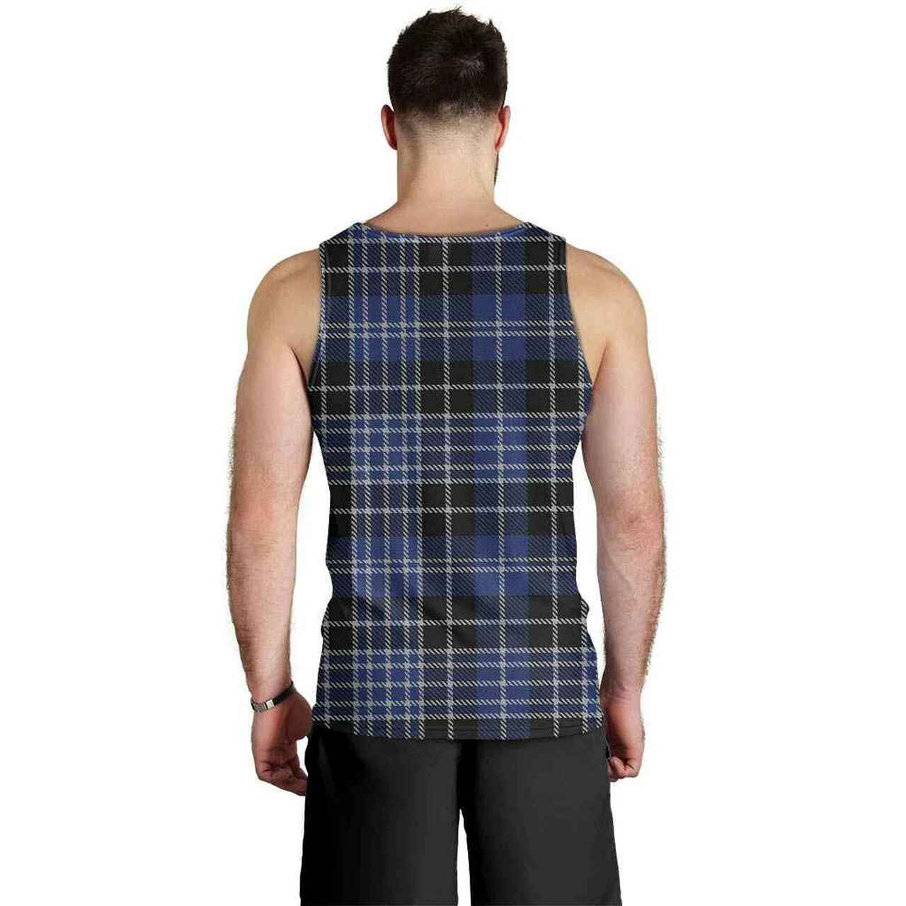 Clark Modern Tartan Plaid Men Tank Top