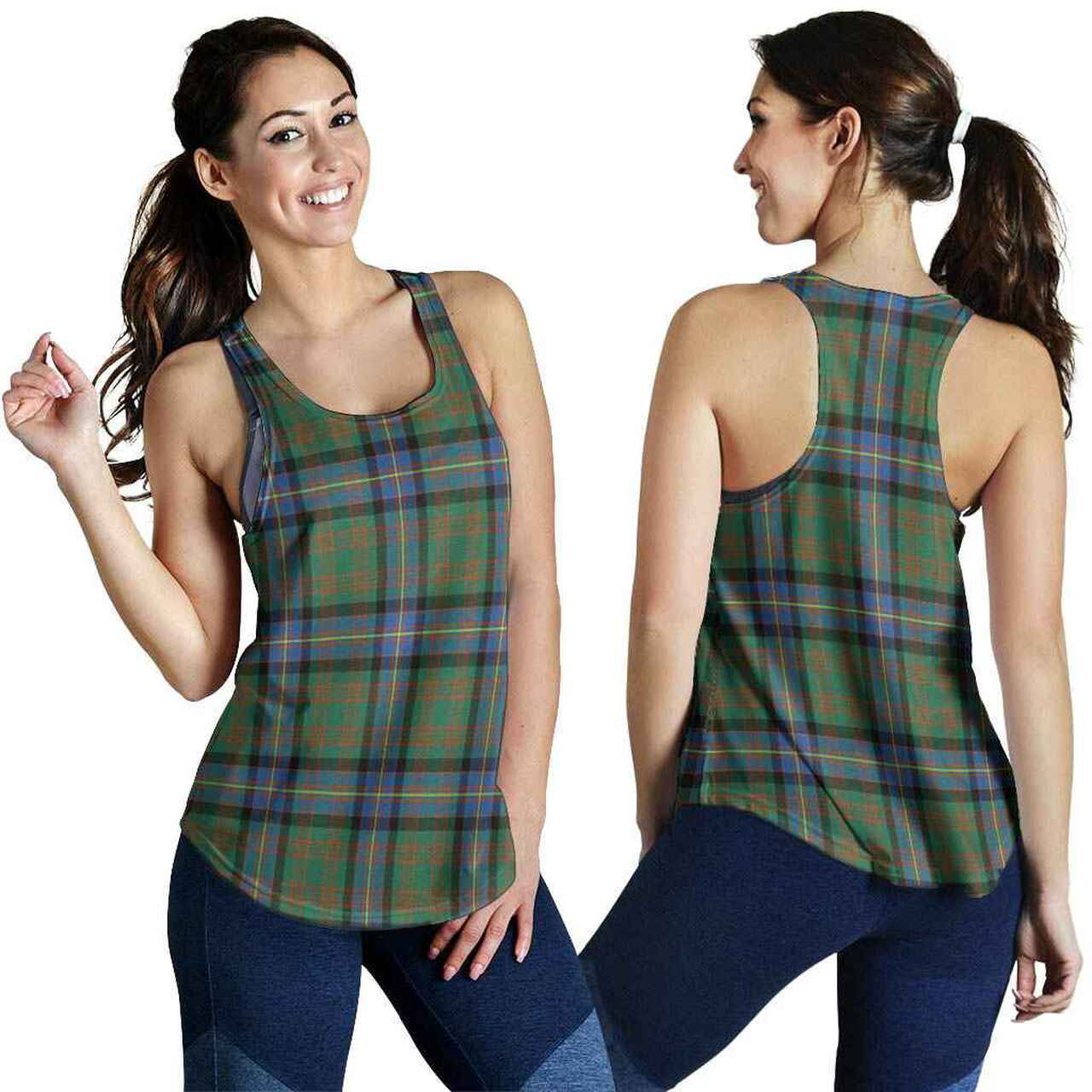Cochrane Ancient Tartan Plaid Women Racerback Tank