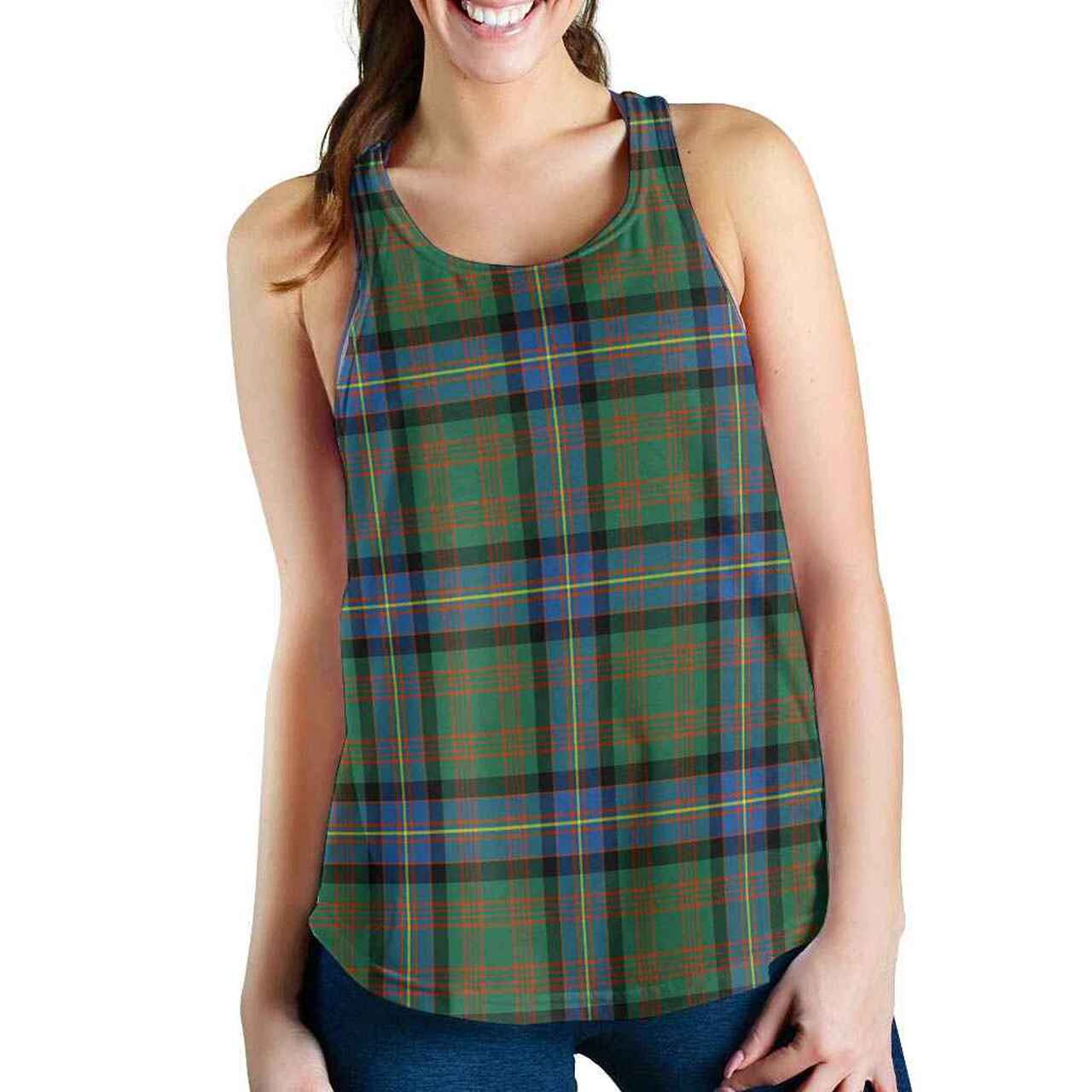 Cochrane Ancient Tartan Plaid Women Racerback Tank