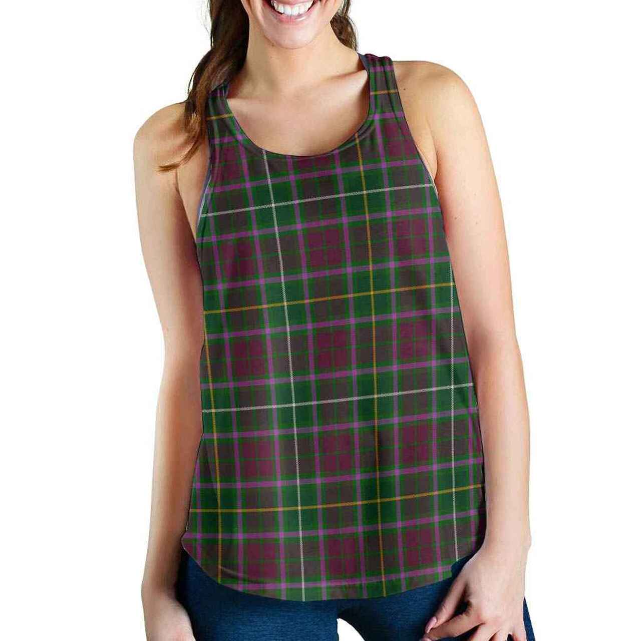 Crosbie Tartan Plaid Women Racerback Tank