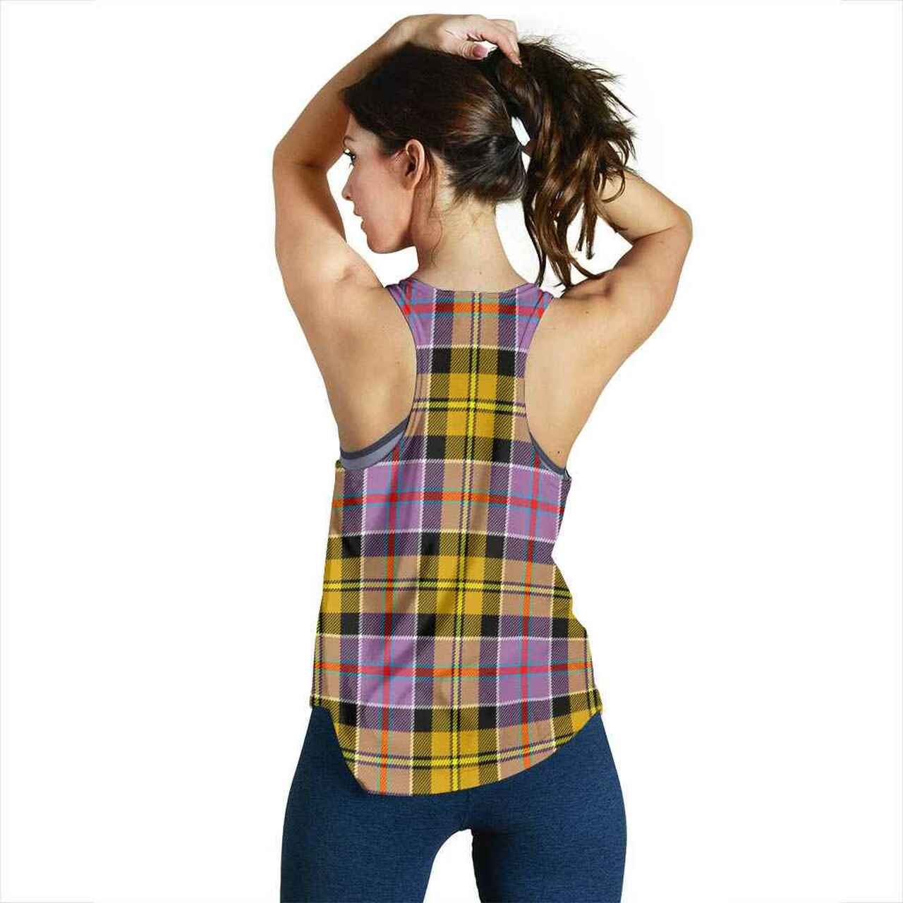 Culloden Ancient Tartan Plaid Women Racerback Tank