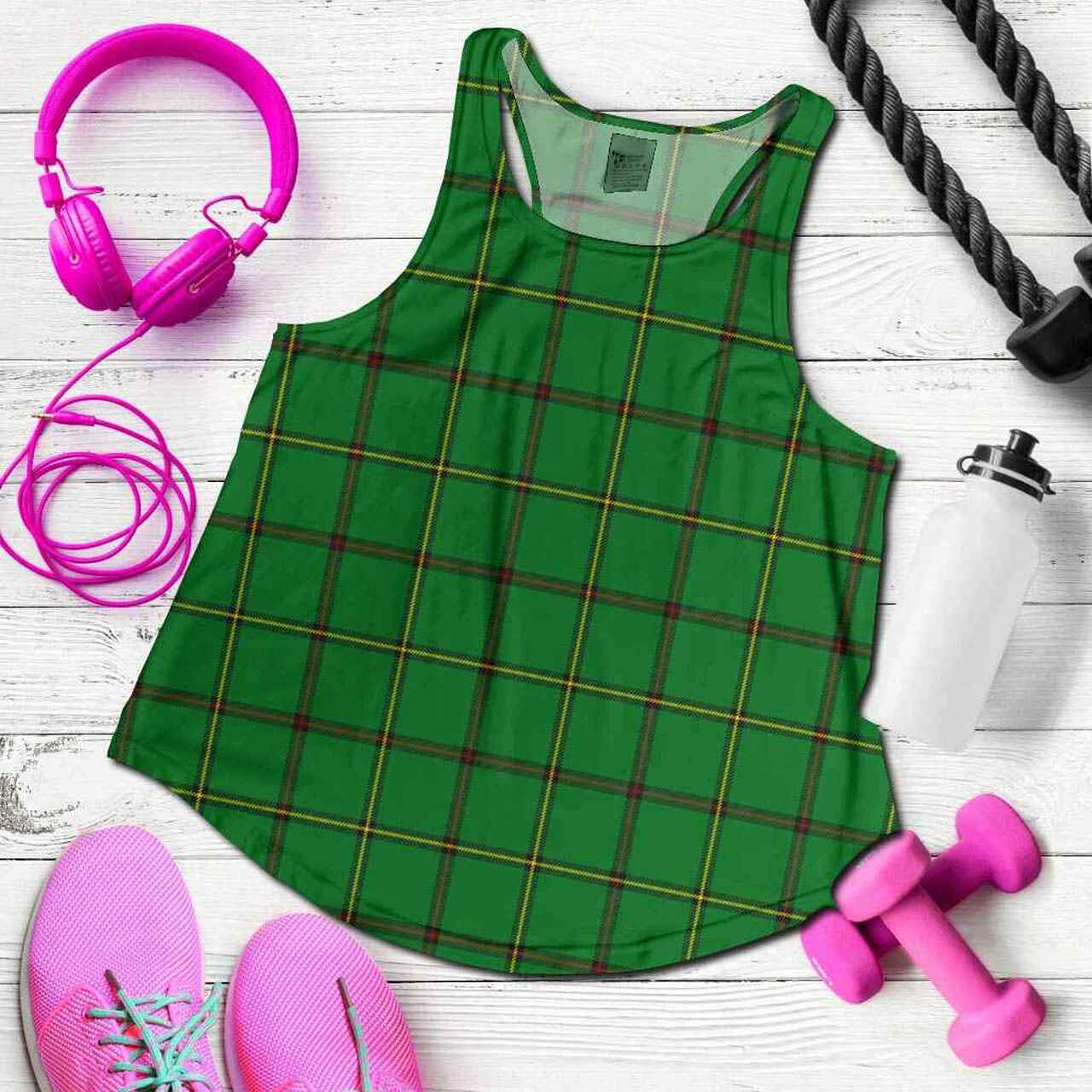 Don (Tribe-of-Mar) Tartan Plaid Women Racerback Tank
