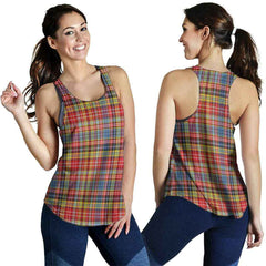 Drummond of Strathallan Tartan Plaid Women Racerback Tank
