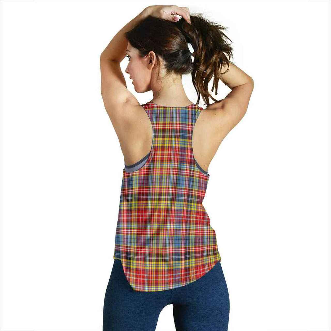 Drummond of Strathallan Tartan Plaid Women Racerback Tank