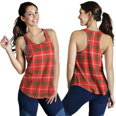 Duke of Rothesay Modern Tartan Plaid Women Racerback Tank