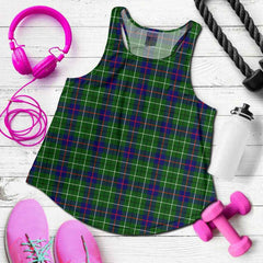 Duncan Modern Tartan Plaid Women Racerback Tank