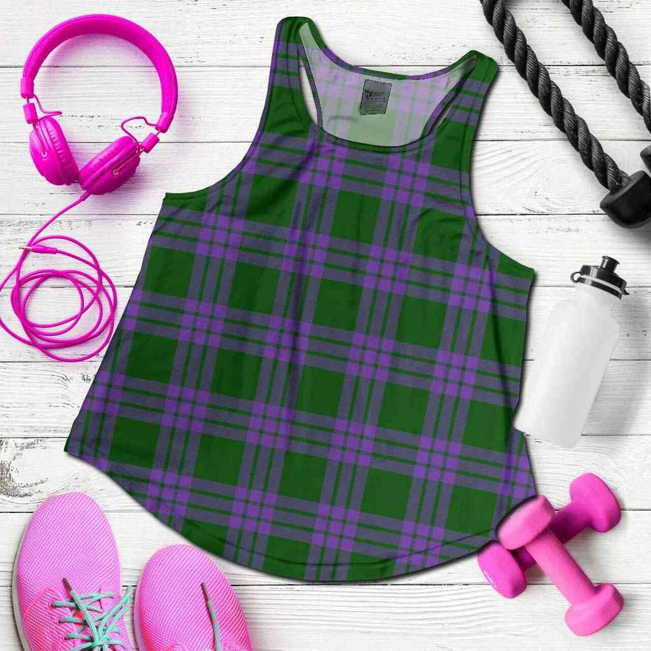 Elphinstone Tartan Plaid Women Racerback Tank