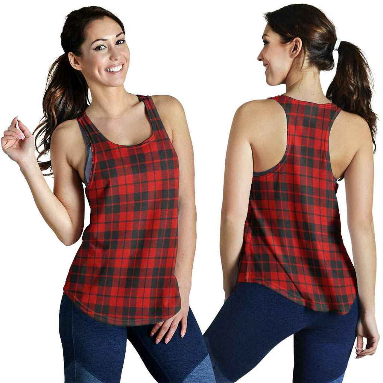 Ettrick District Tartan Plaid Women Racerback Tank
