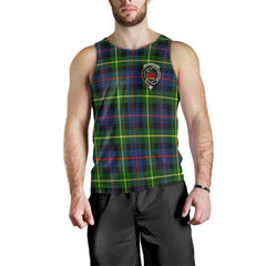 Farquharson Tartan Crest Men Tank Top