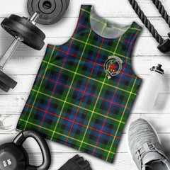 Farquharson Tartan Crest Men Tank Top
