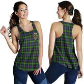Farquharson Tartan Crest Women Racerback Tank
