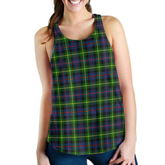 Farquharson Modern Tartan Plaid Women Racerback Tank