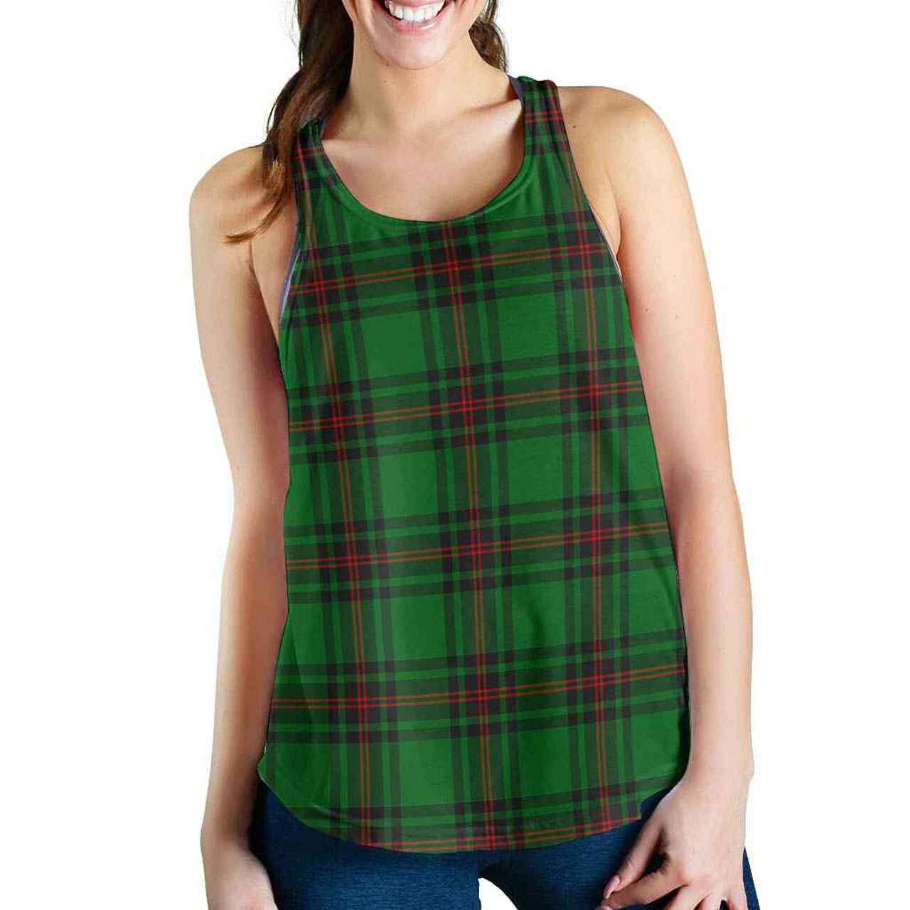 Fife District Tartan Plaid Women Racerback Tank