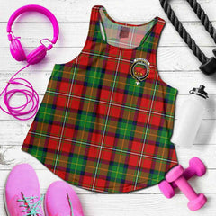 Fullerton Tartan Crest Women Racerback Tank