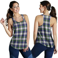 Gordon Dress Modern Tartan Plaid Women Racerback Tank