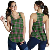 Gray Tartan Crest Women Racerback Tank