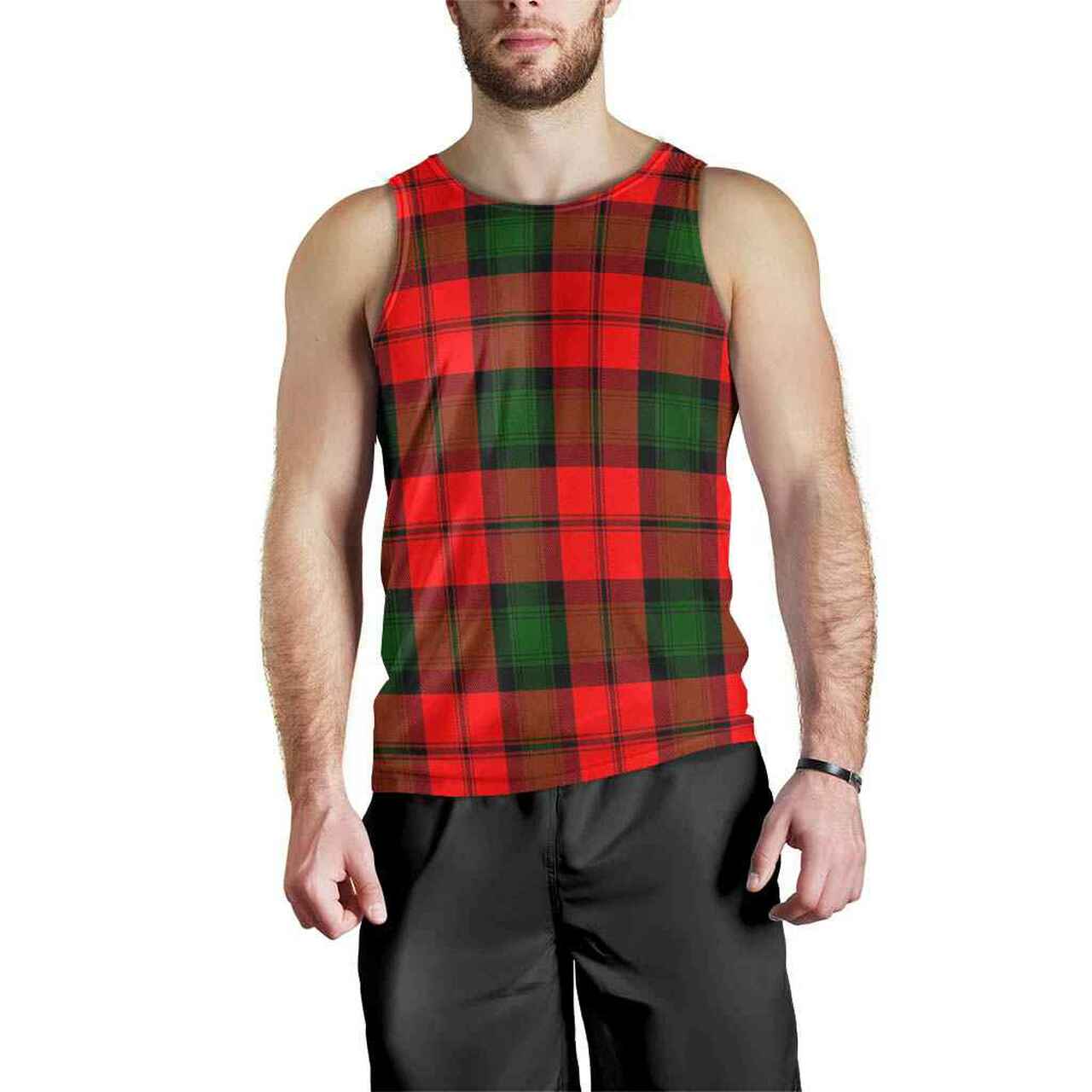 Kerr Modern Tartan Plaid Men Tank Top