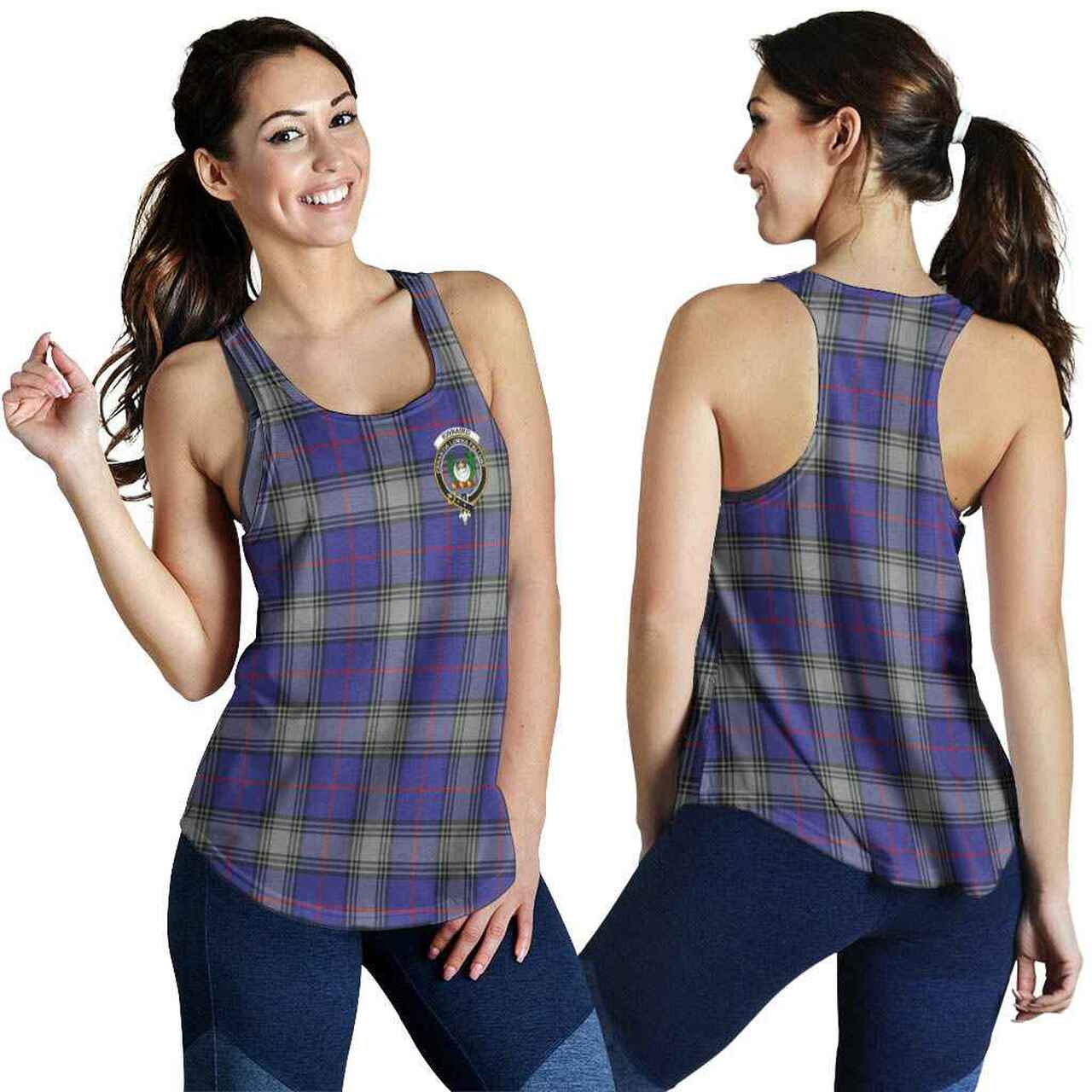 Kinnaird Tartan Crest Women Racerback Tank